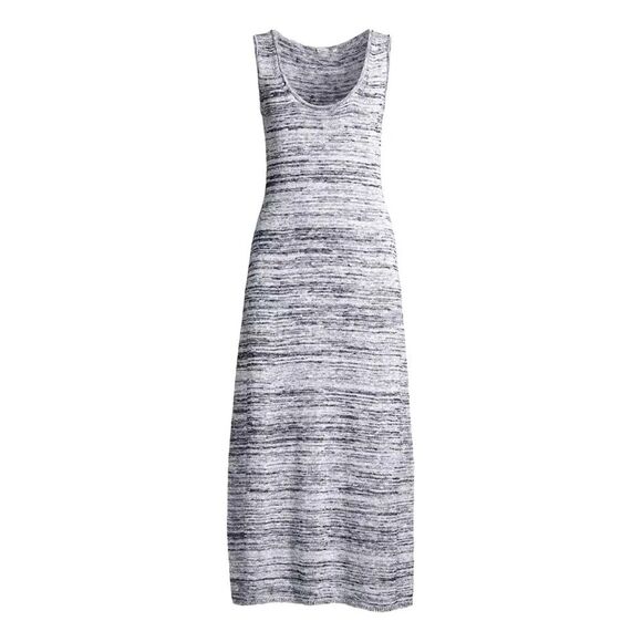NWOT Max Mara | Biglia Marled Gray Tank Long Maxi Dress XL - Picture 2 of 6